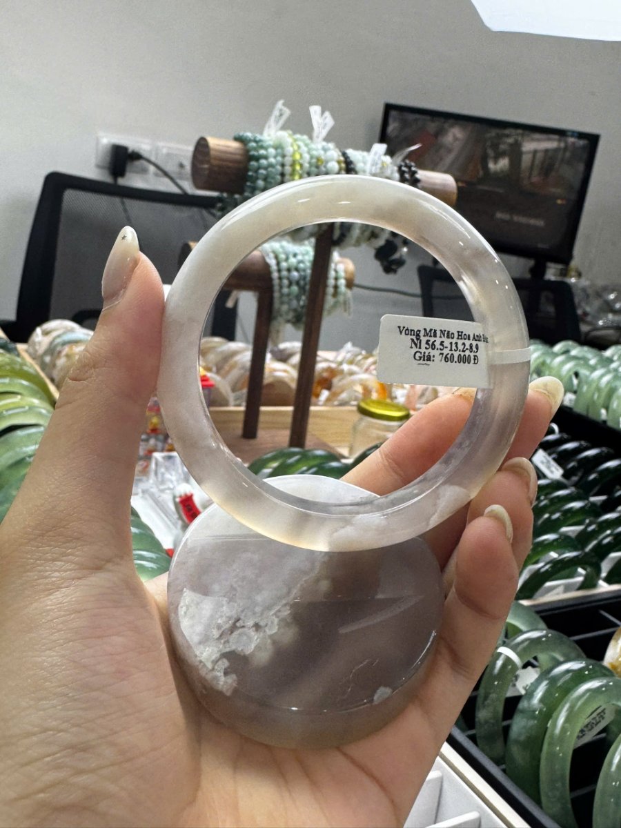 Vòng Mã Não Hoa Anh Đào ni 56.5 - 13.2 - 8.9 — ảnh sản phẩm tham khảo 3
