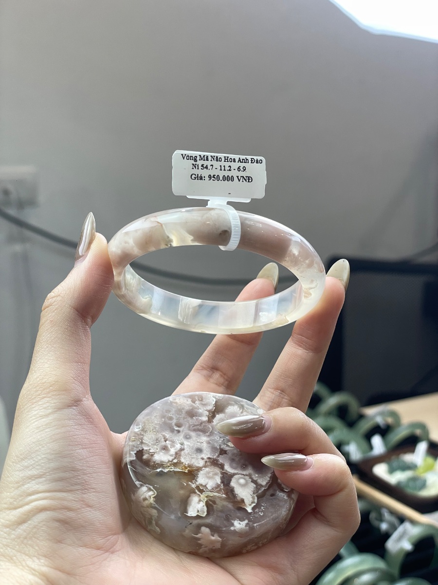 Vòng Mã Não Hoa Anh Đào ni 54.7 - 11.2 - 6.9