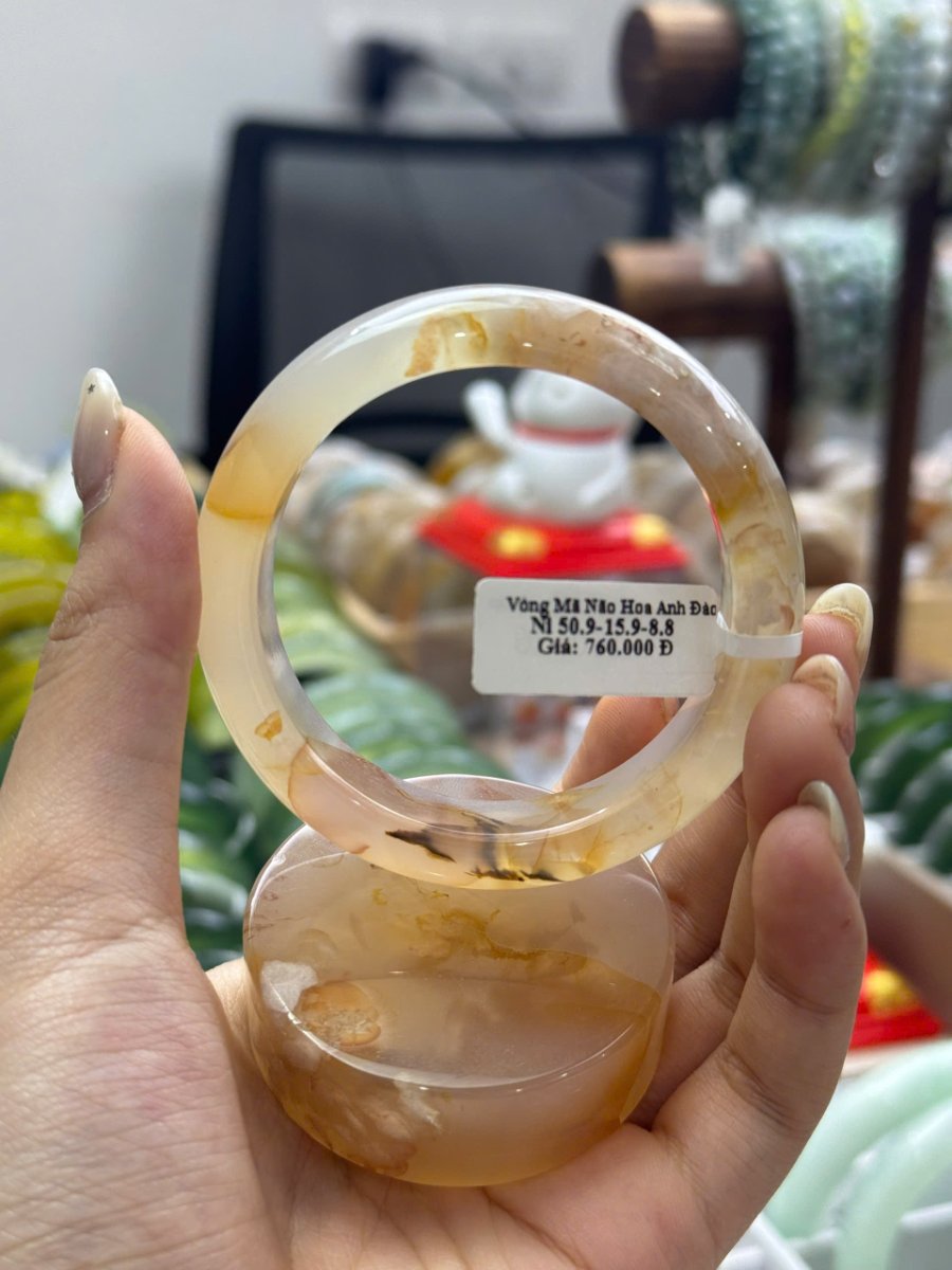Vòng Mã Não Hoa Anh Đào ni 50.9 - 15.9 - 8.8 — ảnh sản phẩm tham khảo 4