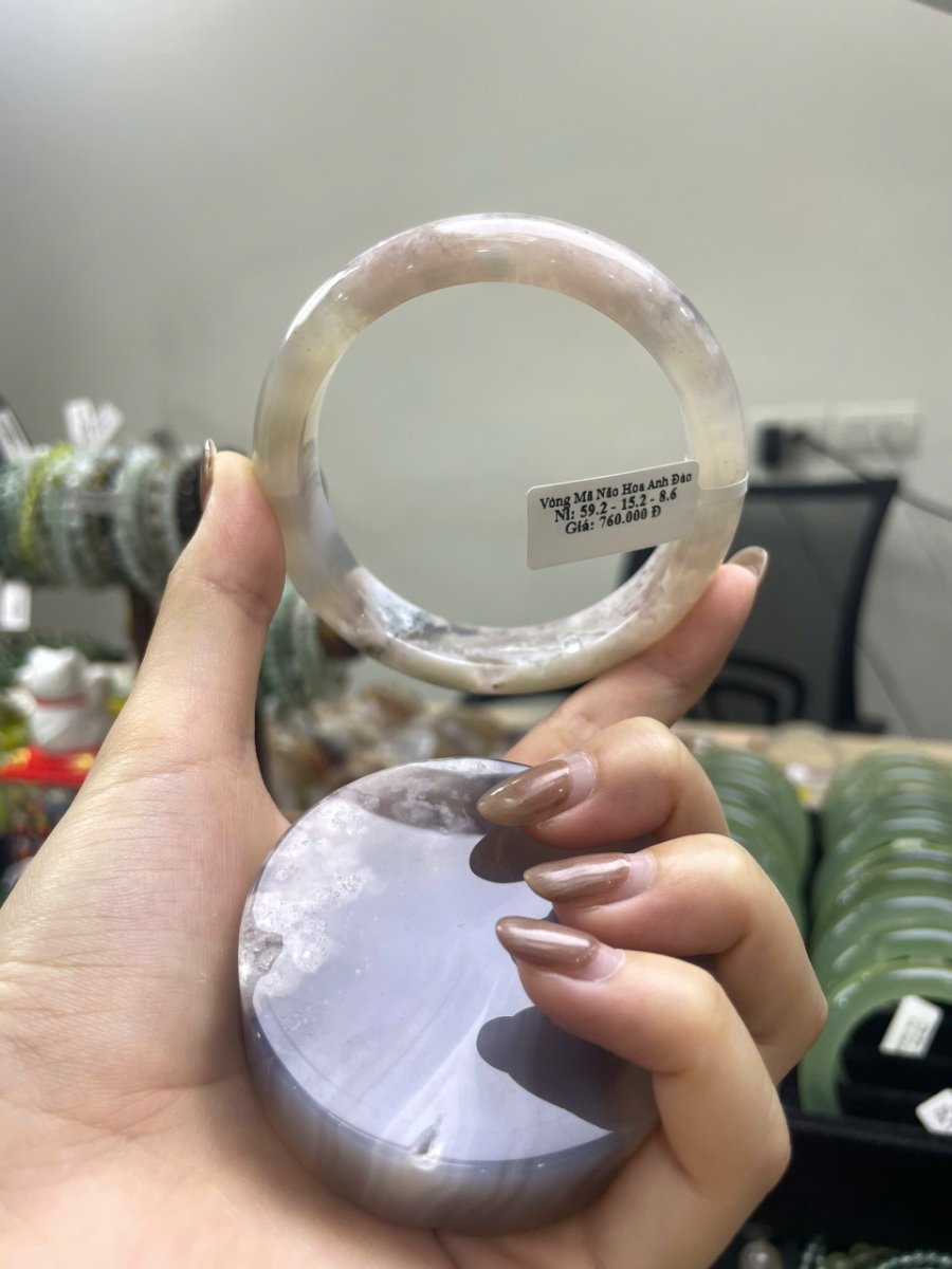 Vòng Mã Não Hoa Anh Đào ni 59.2 - 15.2 - 8.6 — ảnh sản phẩm tham khảo 1