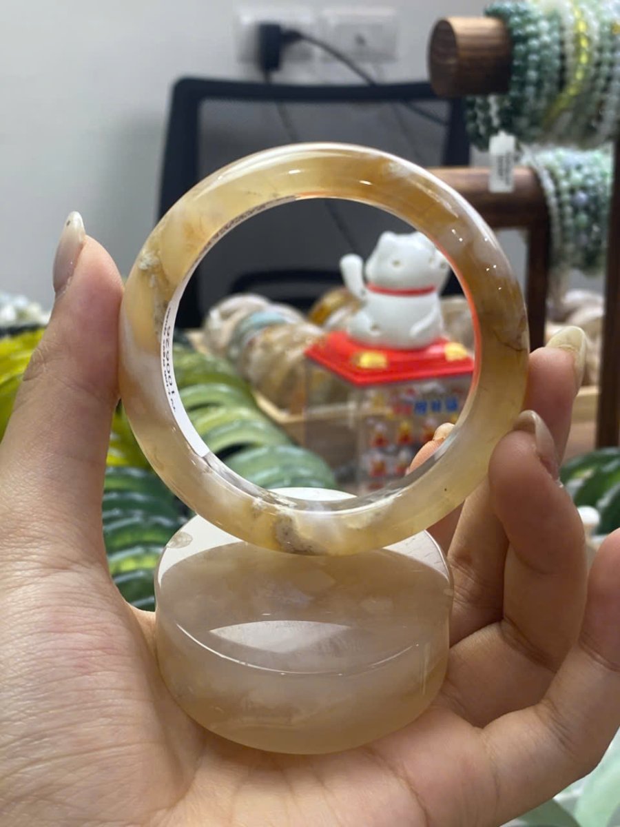 Vòng Mã Não Hoa Anh Đào ni 52.6 - 15.5 - 8.5 — ảnh sản phẩm tham khảo 1