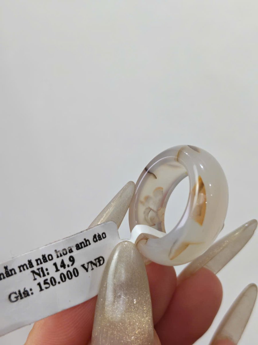 nhẫn mã não vảy rồng