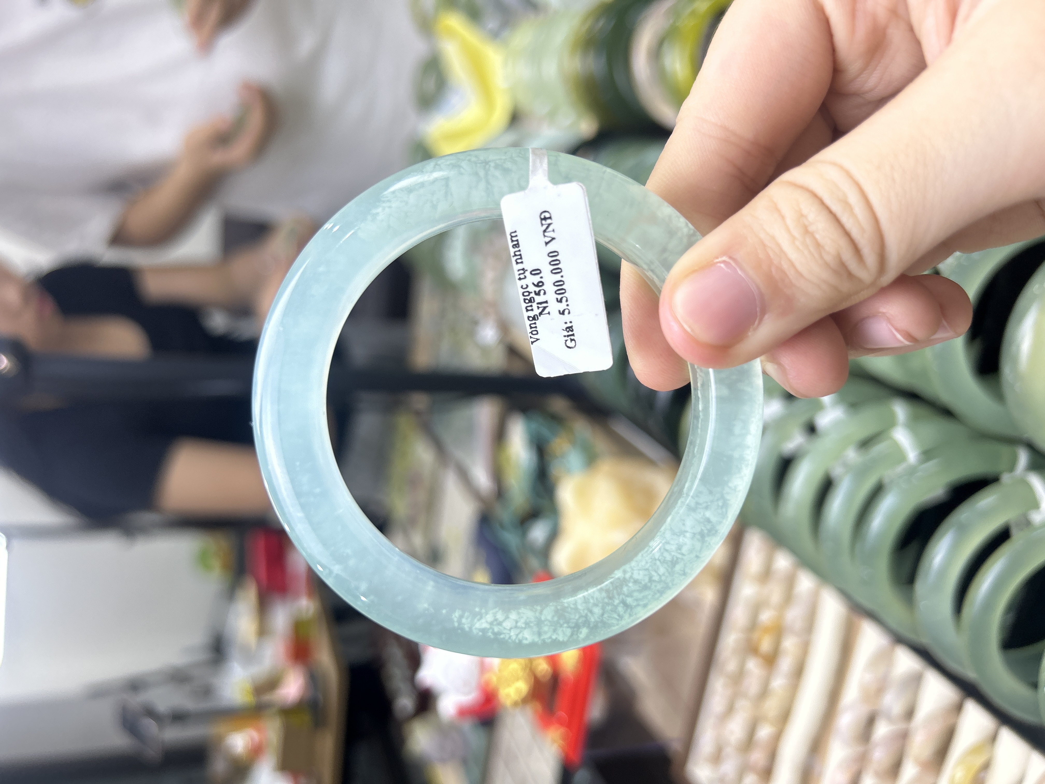 Vòng Ngọc Tụ Nham Thiên Thanh Đông Ni. 56.0
